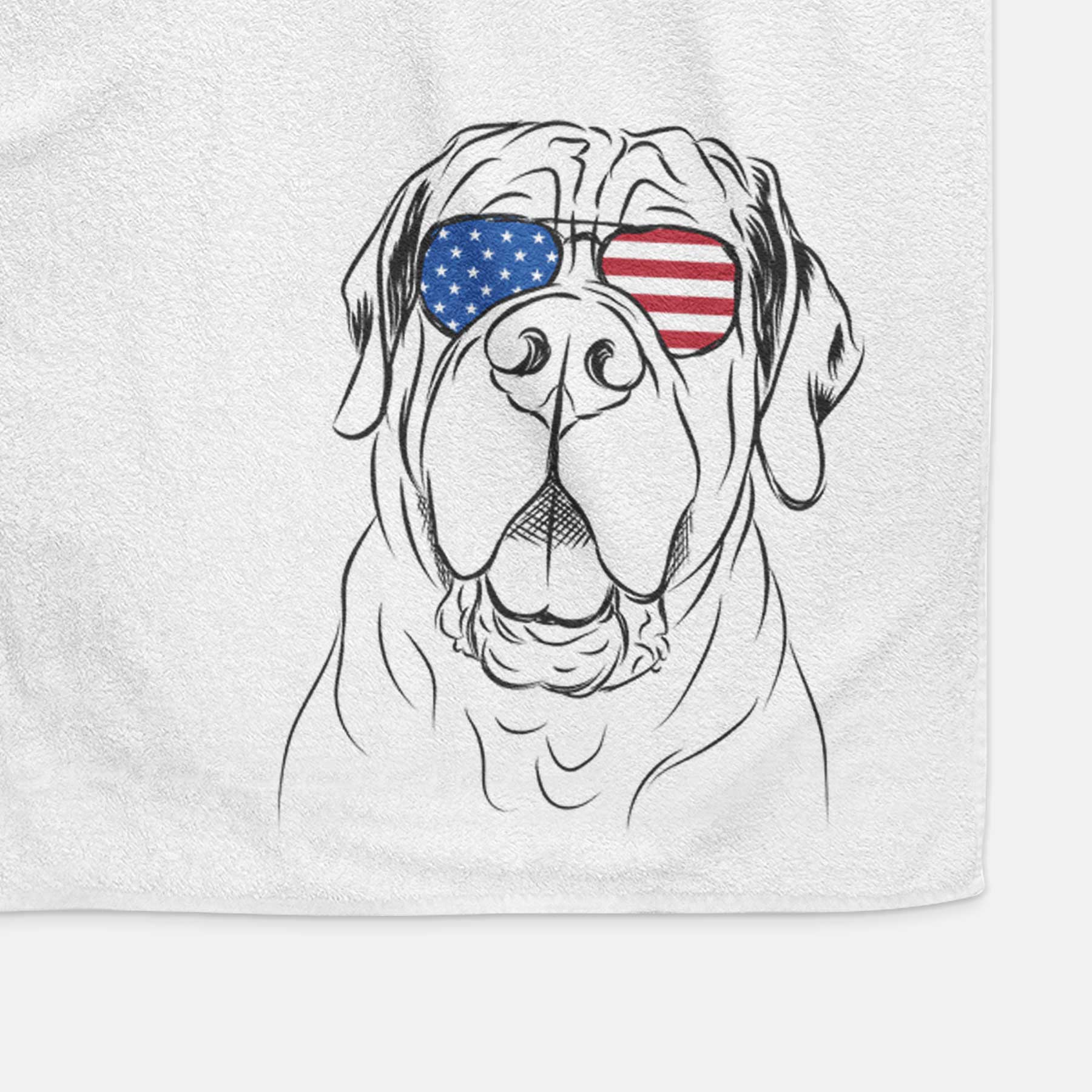 Tufton the English Mastiff Decorative Hand Towel