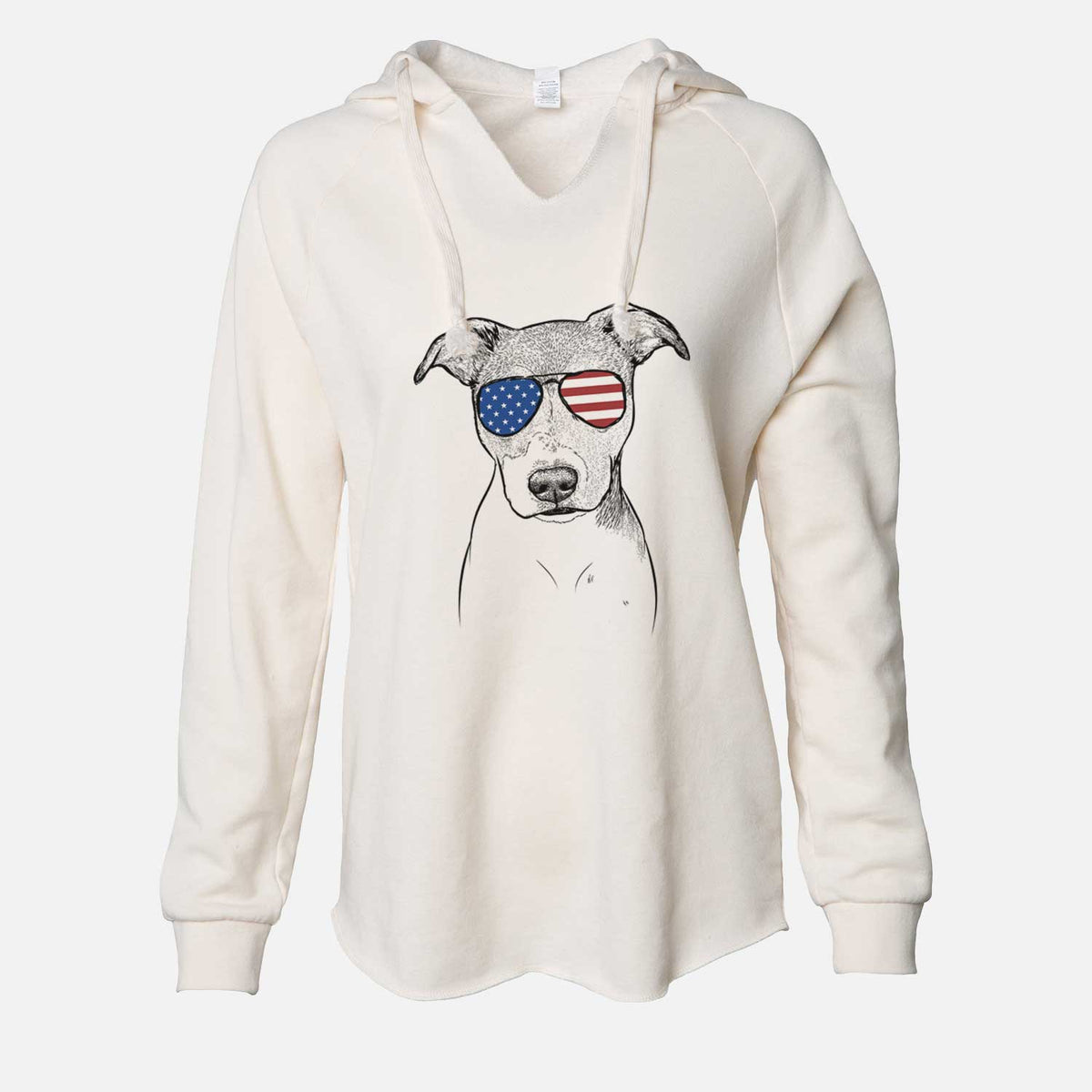 USA Tula the American Staffordshire Terrier Heeler Mix - Cali Wave Hooded Sweatshirt