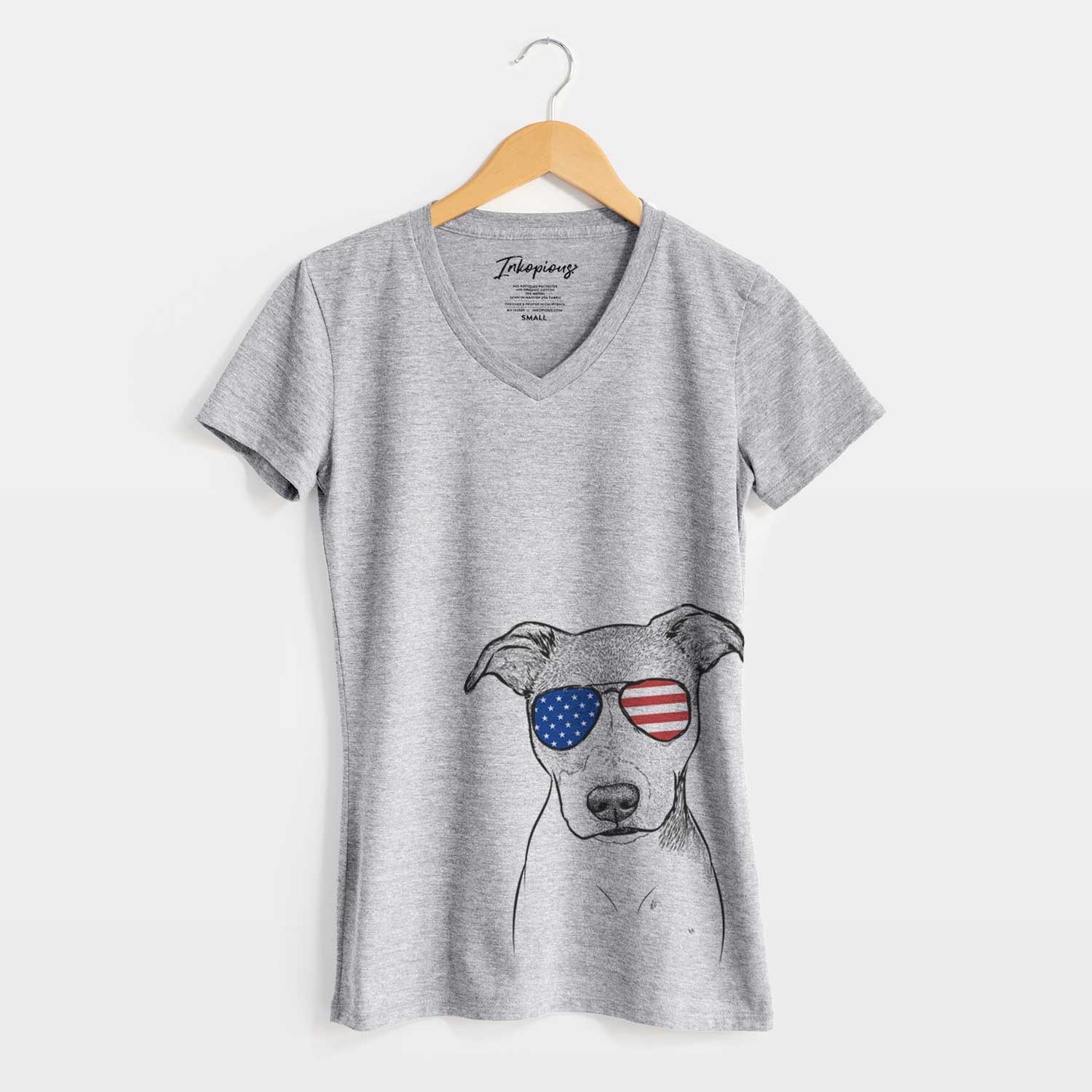 USA Tula the American Staffordshire Terrier Heeler Mix - Women's Perfect V-neck Shirt