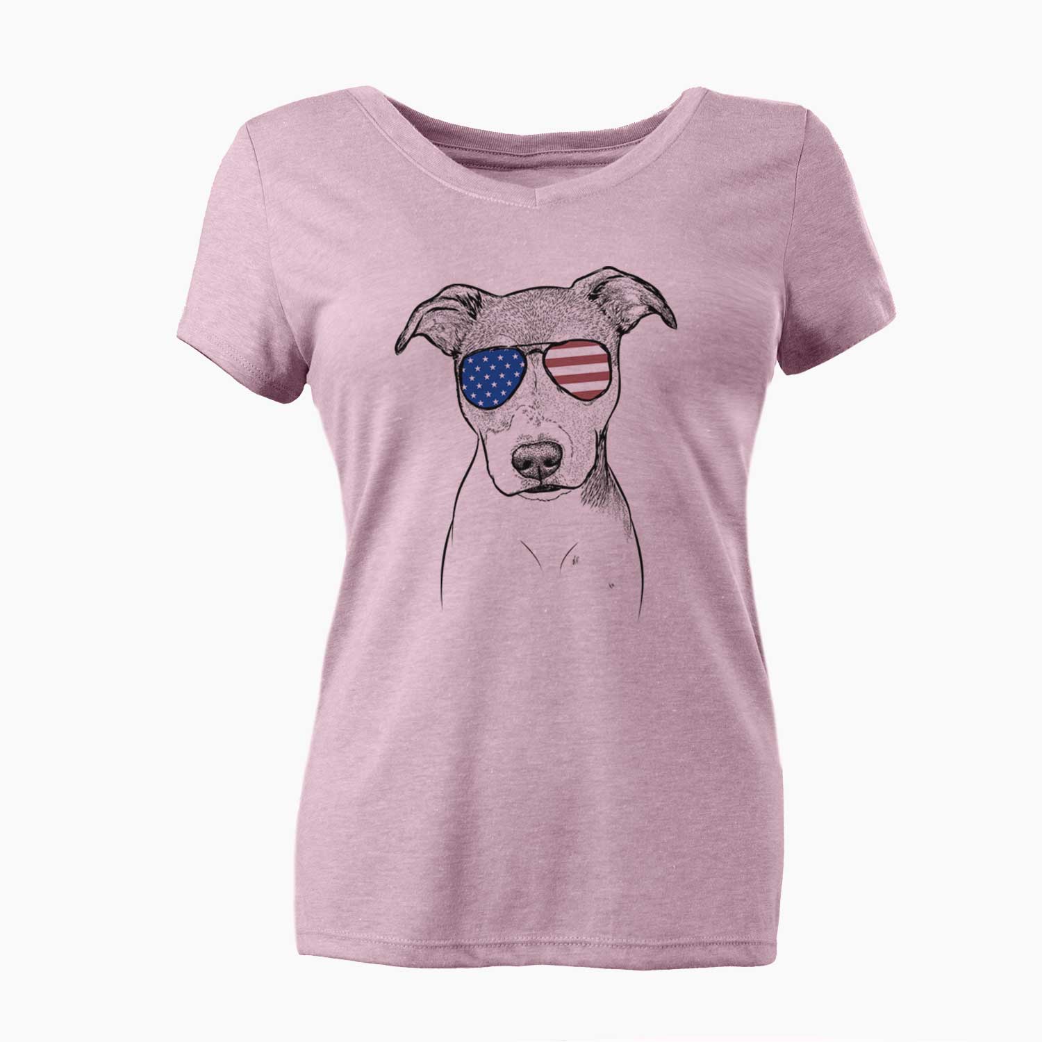 USA Tula the American Staffordshire Terrier Heeler Mix - Women's Perfect V-neck Shirt