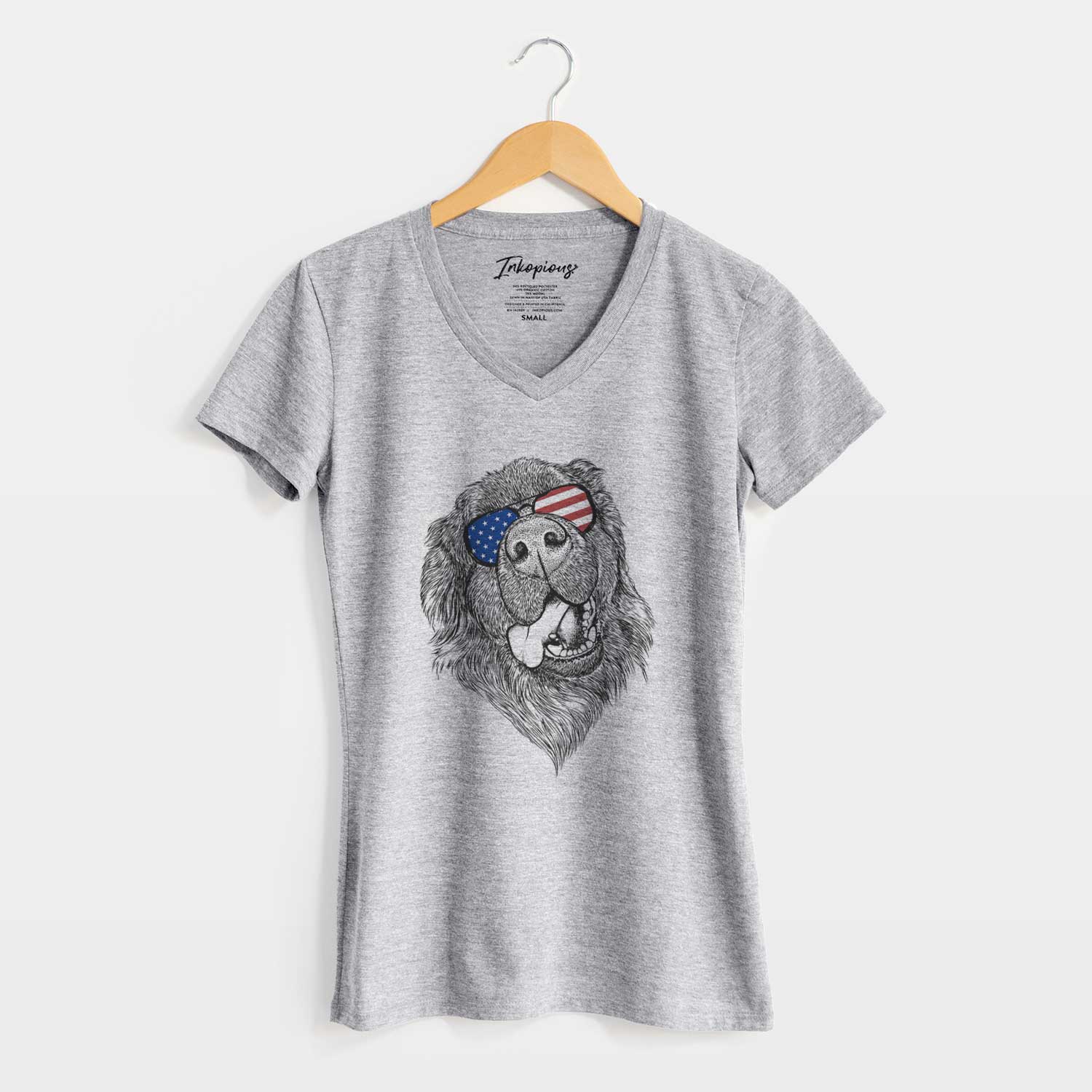 USA Tuna the Newfoundland - Women's Perfect V-neck Shirt