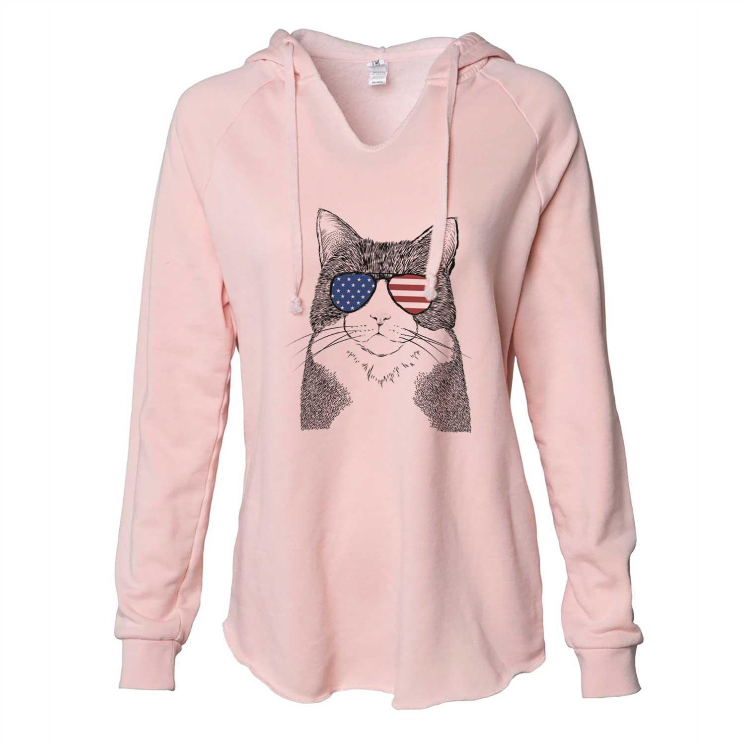 USA Tux the Tuxedo Cat - Cali Wave Hooded Sweatshirt