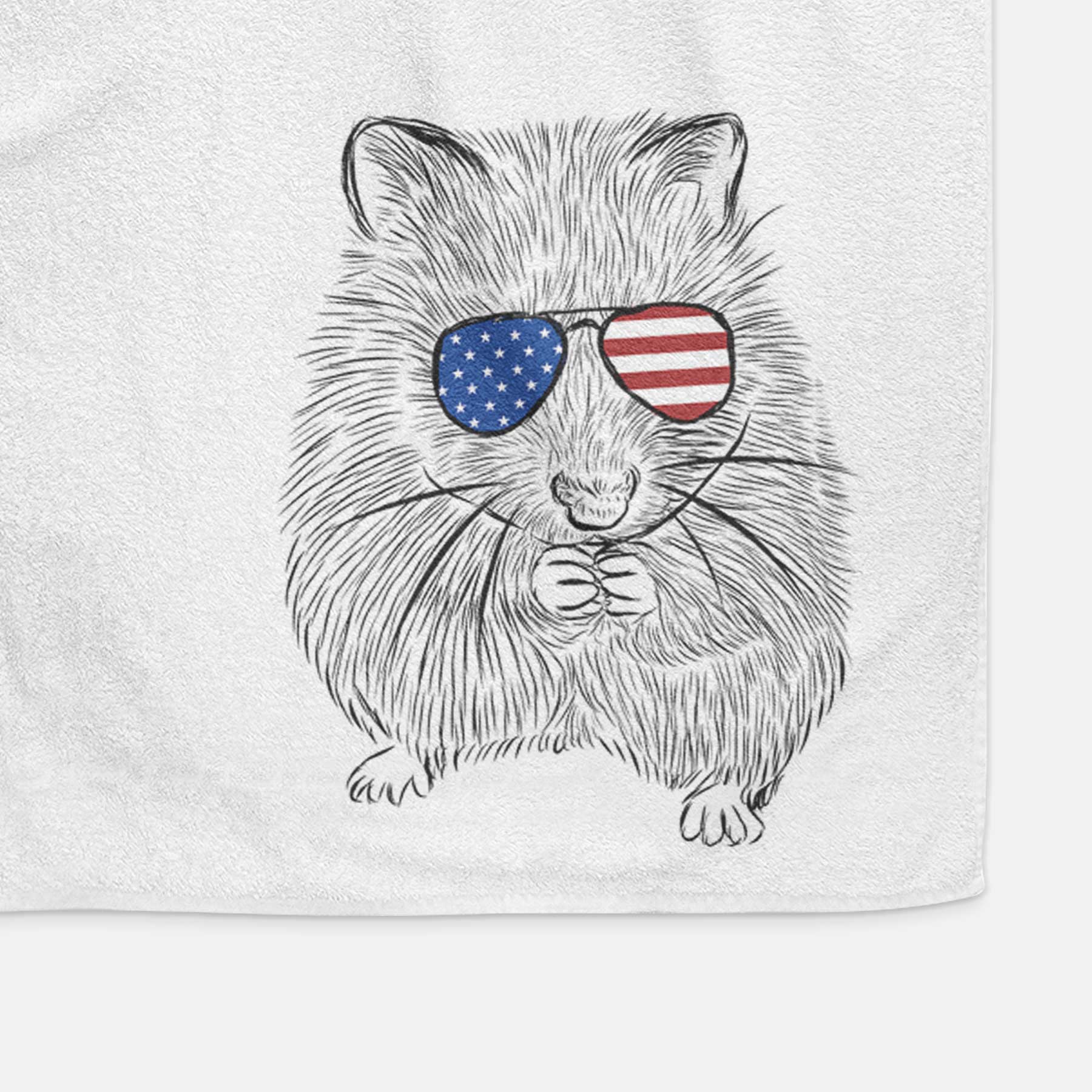 Twitch the Hamster Decorative Hand Towel