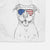 Tyson the American Bulldog Decorative Hand Towel