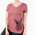 USA Ursa the Mixed Breed - Women's Perfect V-neck Shirt