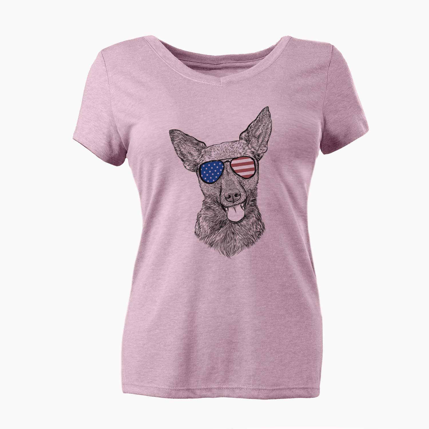 USA Ursa the Mixed Breed - Women's Perfect V-neck Shirt