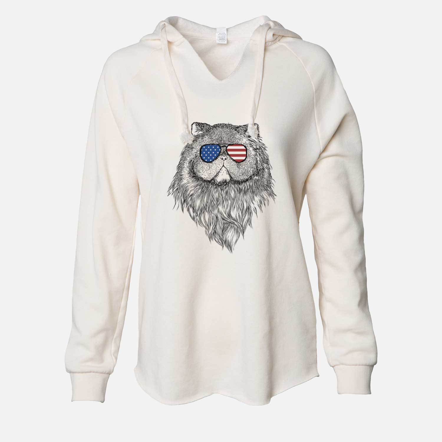 USA Vader the Persian Cat - Cali Wave Hooded Sweatshirt