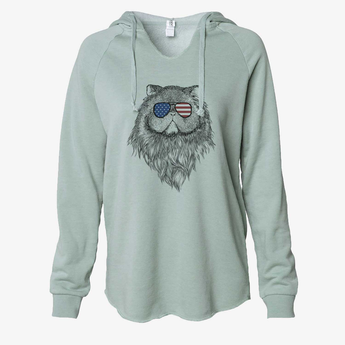 USA Vader the Persian Cat - Cali Wave Hooded Sweatshirt