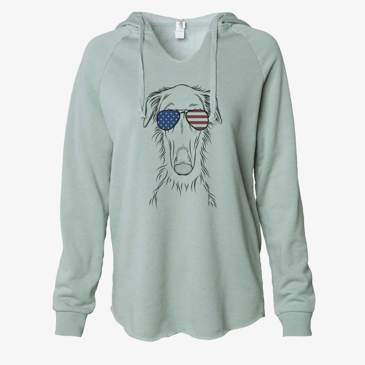 USA Vaughn the Borzoi - Cali Wave Hooded Sweatshirt