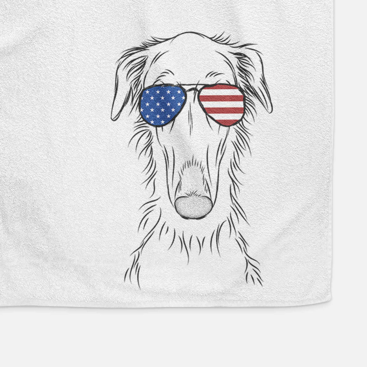 Vaughn the Borzoi Decorative Hand Towel