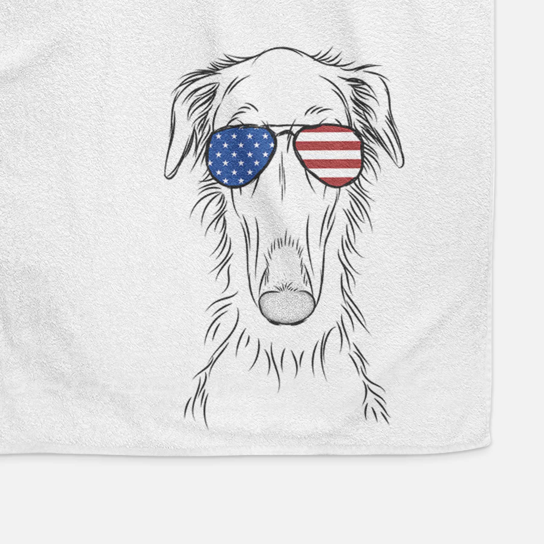 Vaughn the Borzoi Decorative Hand Towel