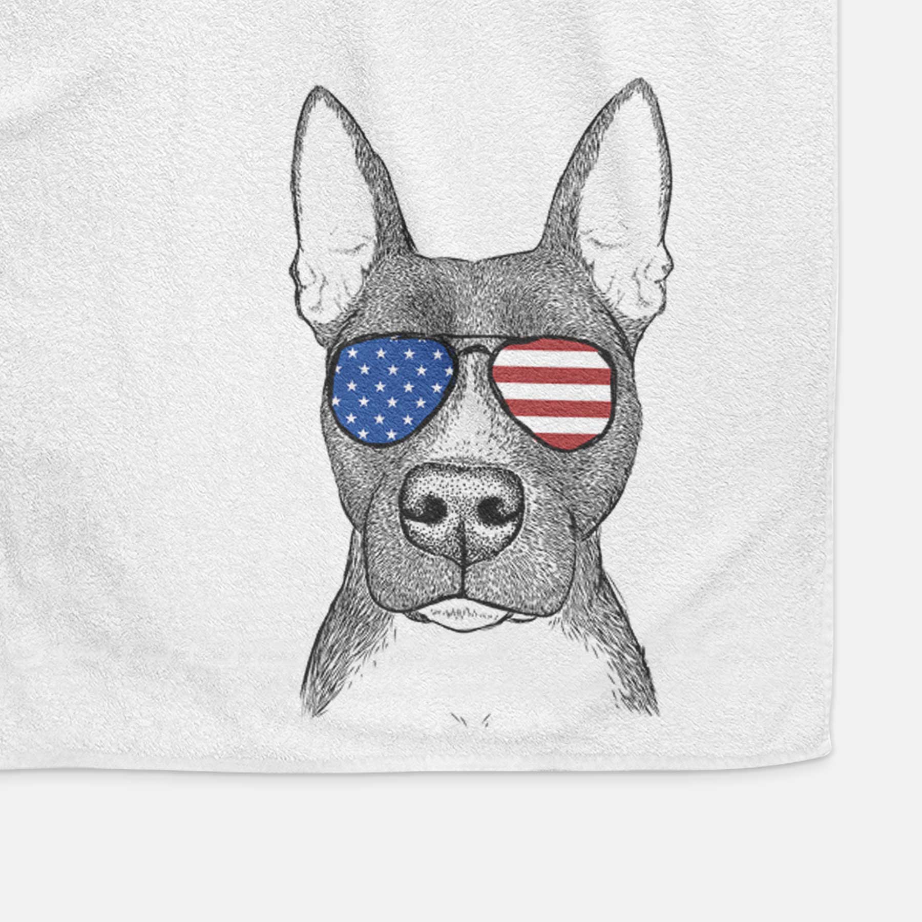 Violet the Pitbull Decorative Hand Towel