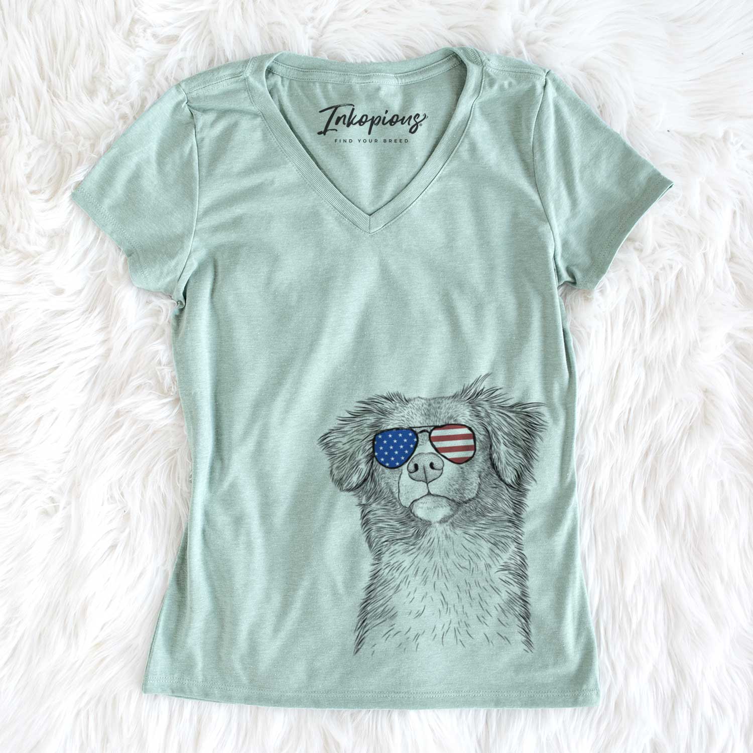 USA Vixen the Nova Scotia Duck Tolling Retriever - Women's Perfect V-neck Shirt