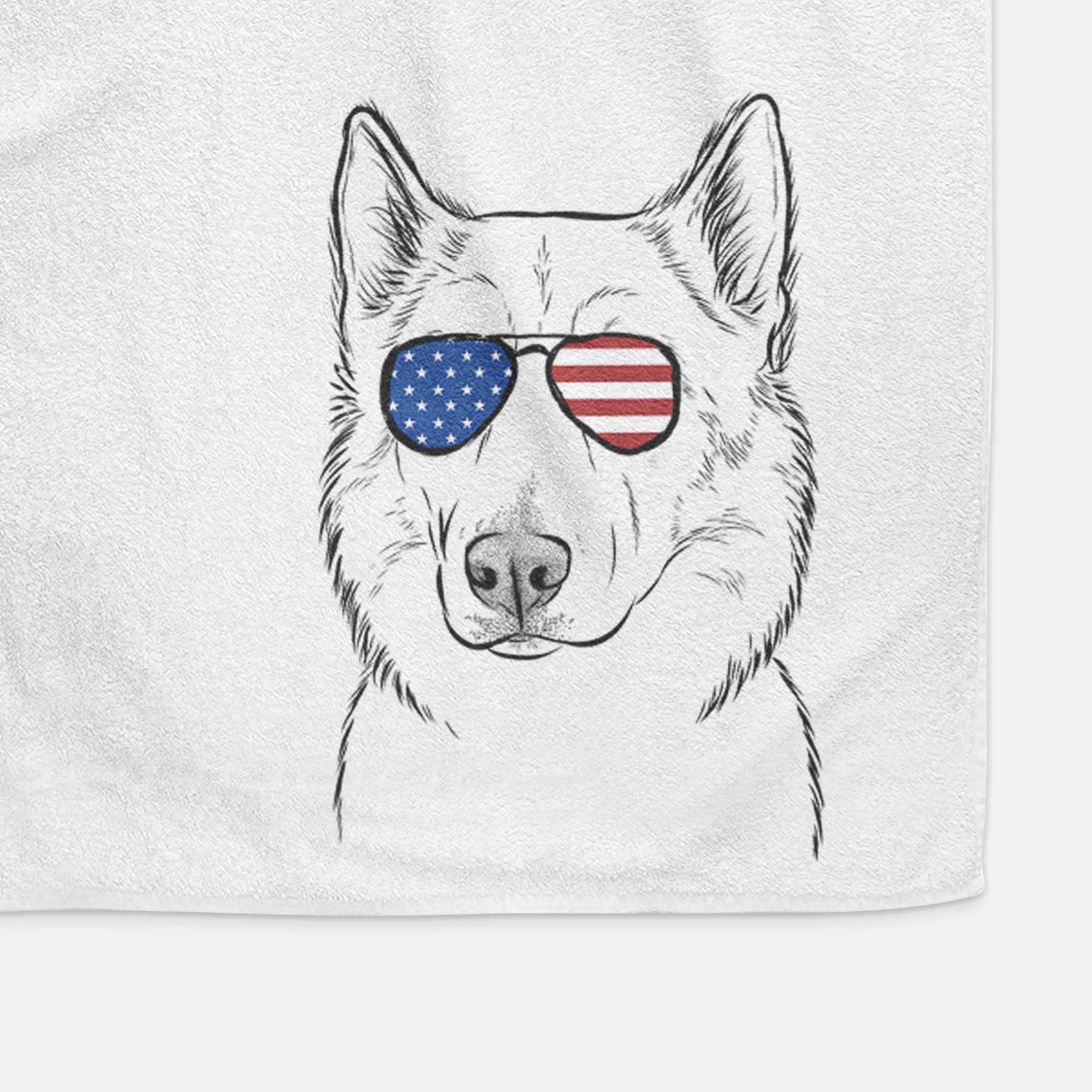 Vox the Siberian Husky Decorative Hand Towel