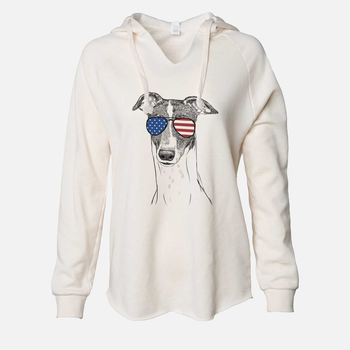 USA Vyncent the Greyhound - Cali Wave Hooded Sweatshirt