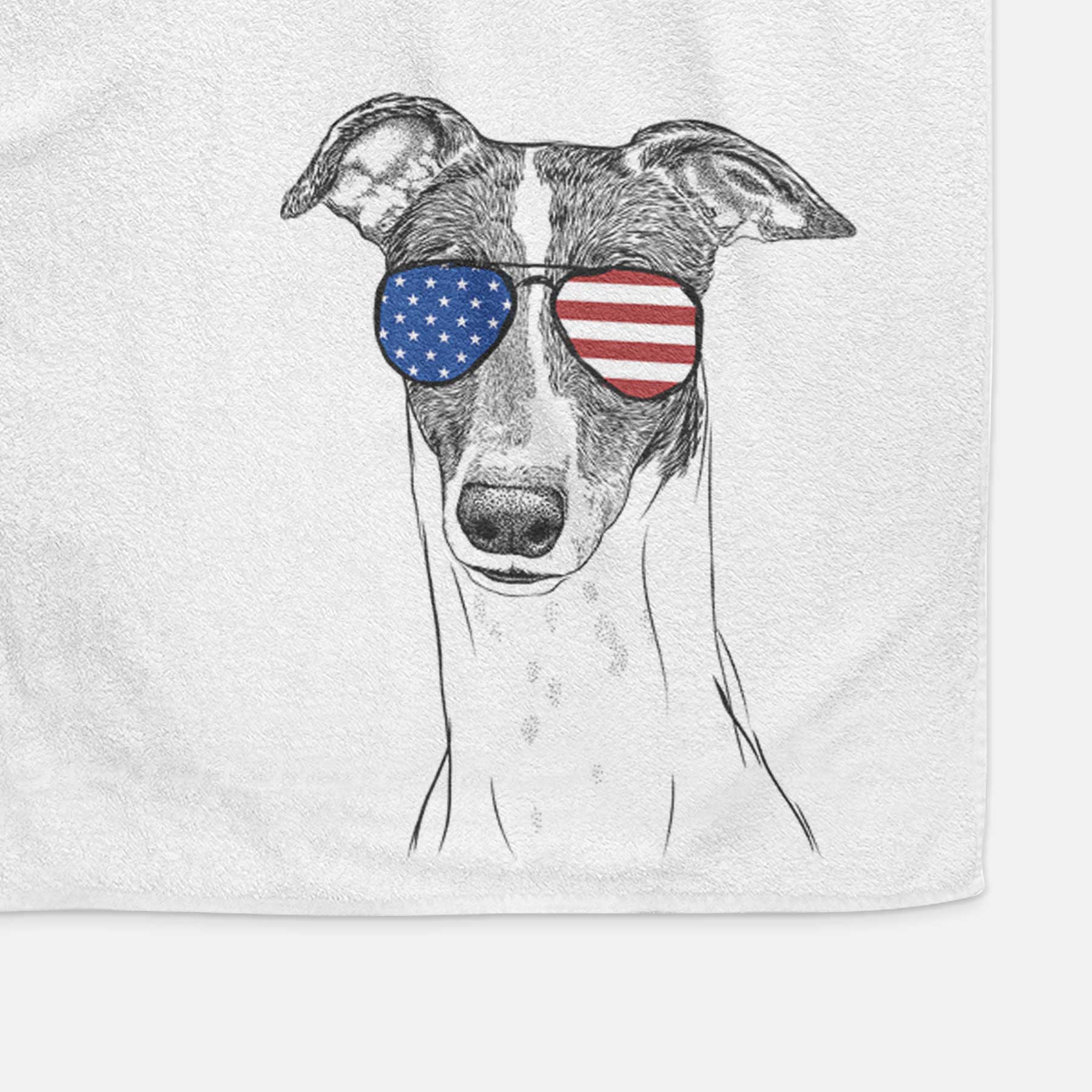 Vyncent the Greyhound Decorative Hand Towel