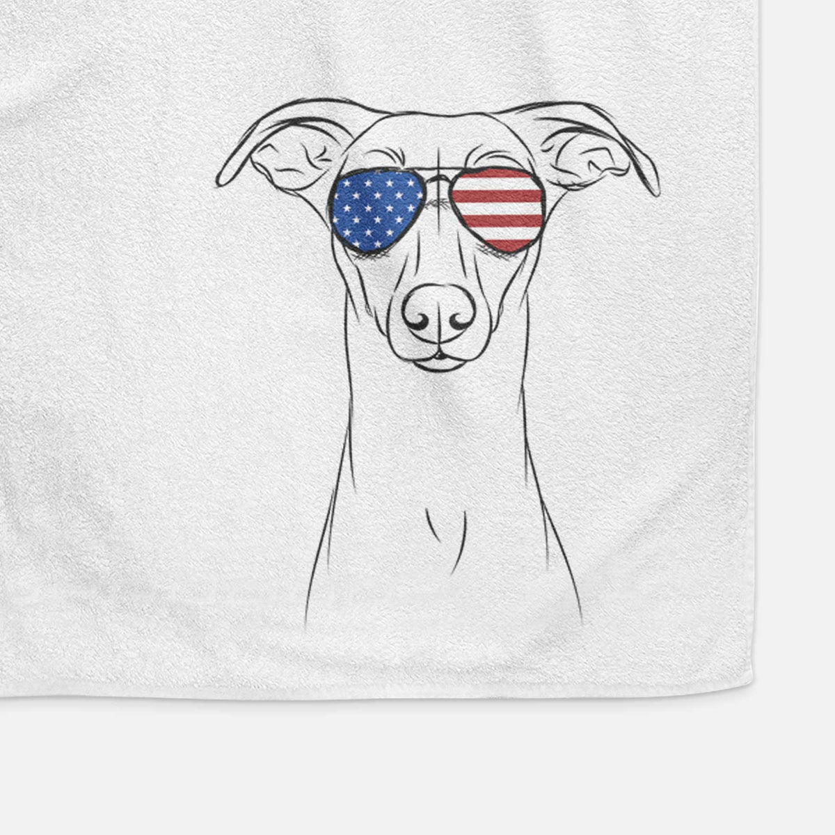 Wallace the Whippet Decorative Hand Towel