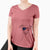 USA Wallace the Whippet - Women's Perfect V-neck Shirt