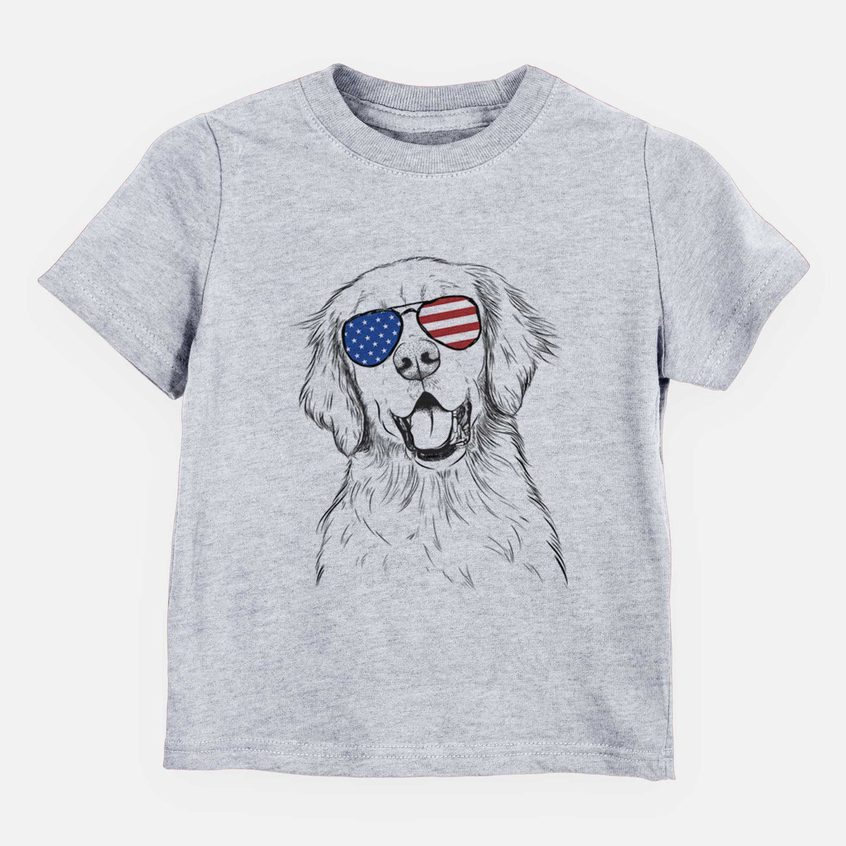 USA Wallace the Golden Retriever - Kids/Youth/Toddler Shirt