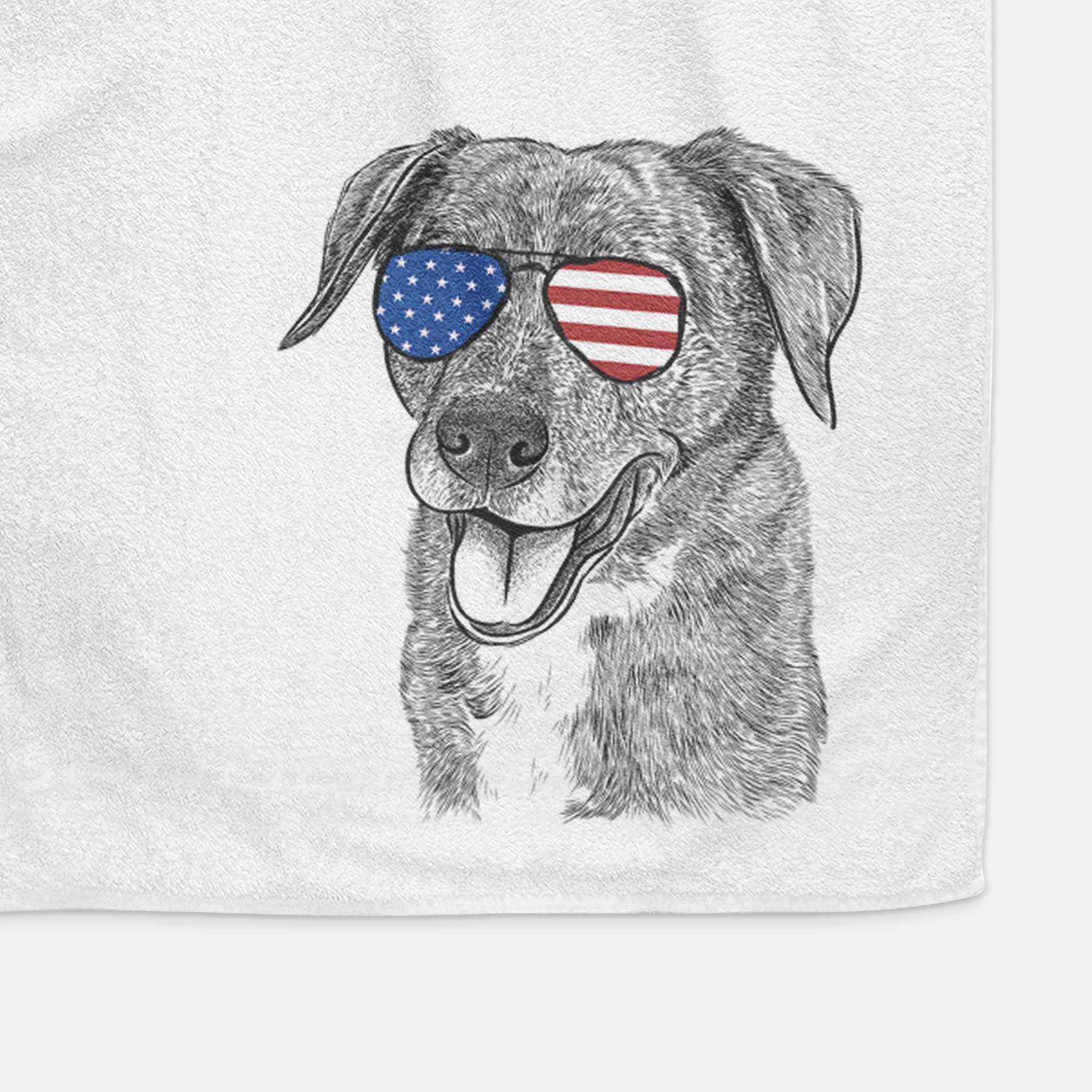 Wally the Mixed Breed Decorative Hand Towel