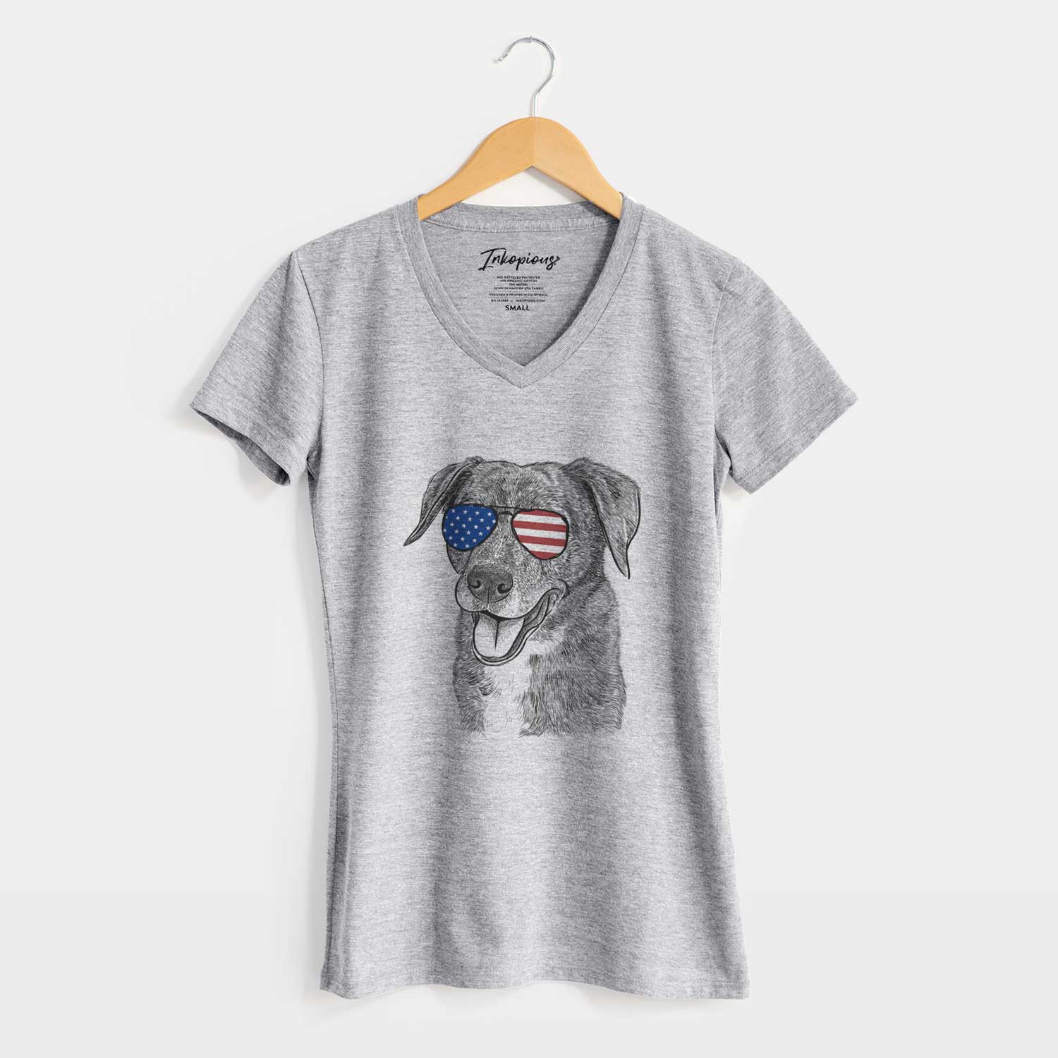USA Wally the Mixed Breed - Women's Perfect V-neck Shirt