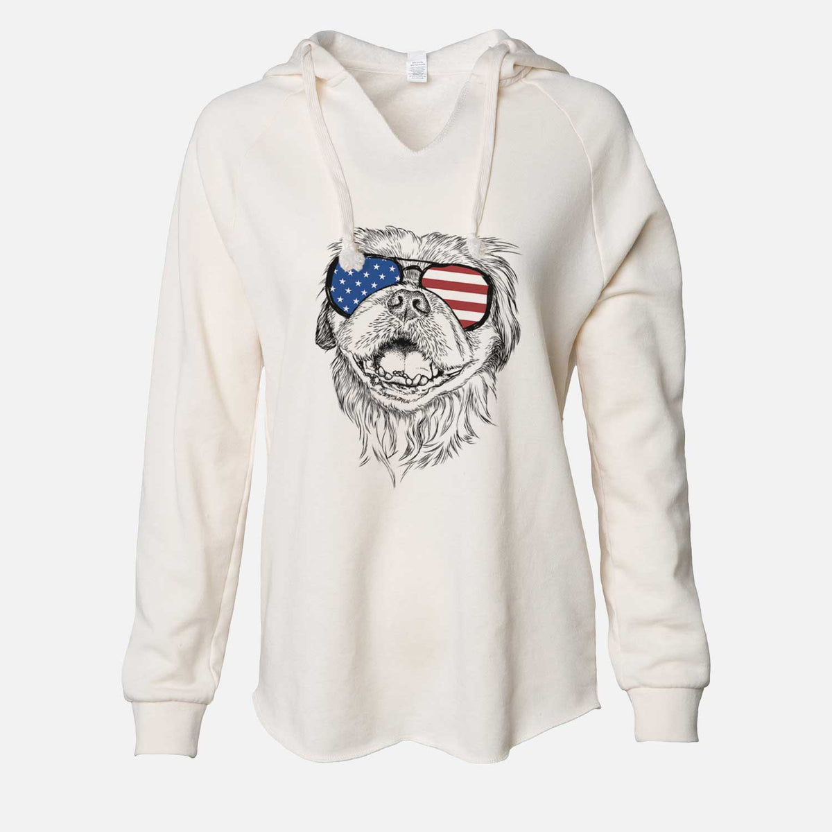 USA Wally the Pekingese - Cali Wave Hooded Sweatshirt