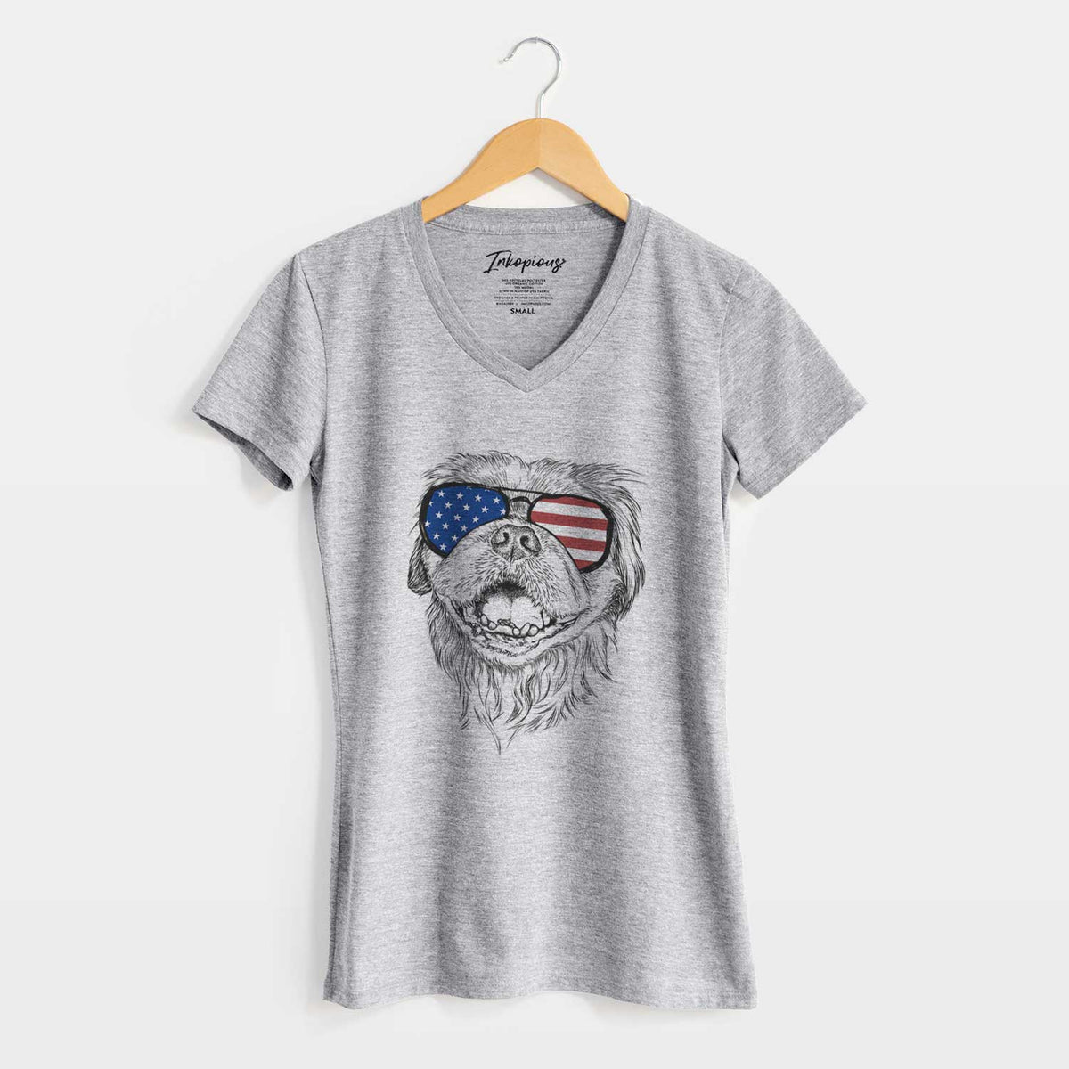 USA Wally the Pekingese - Women's Perfect V-neck Shirt