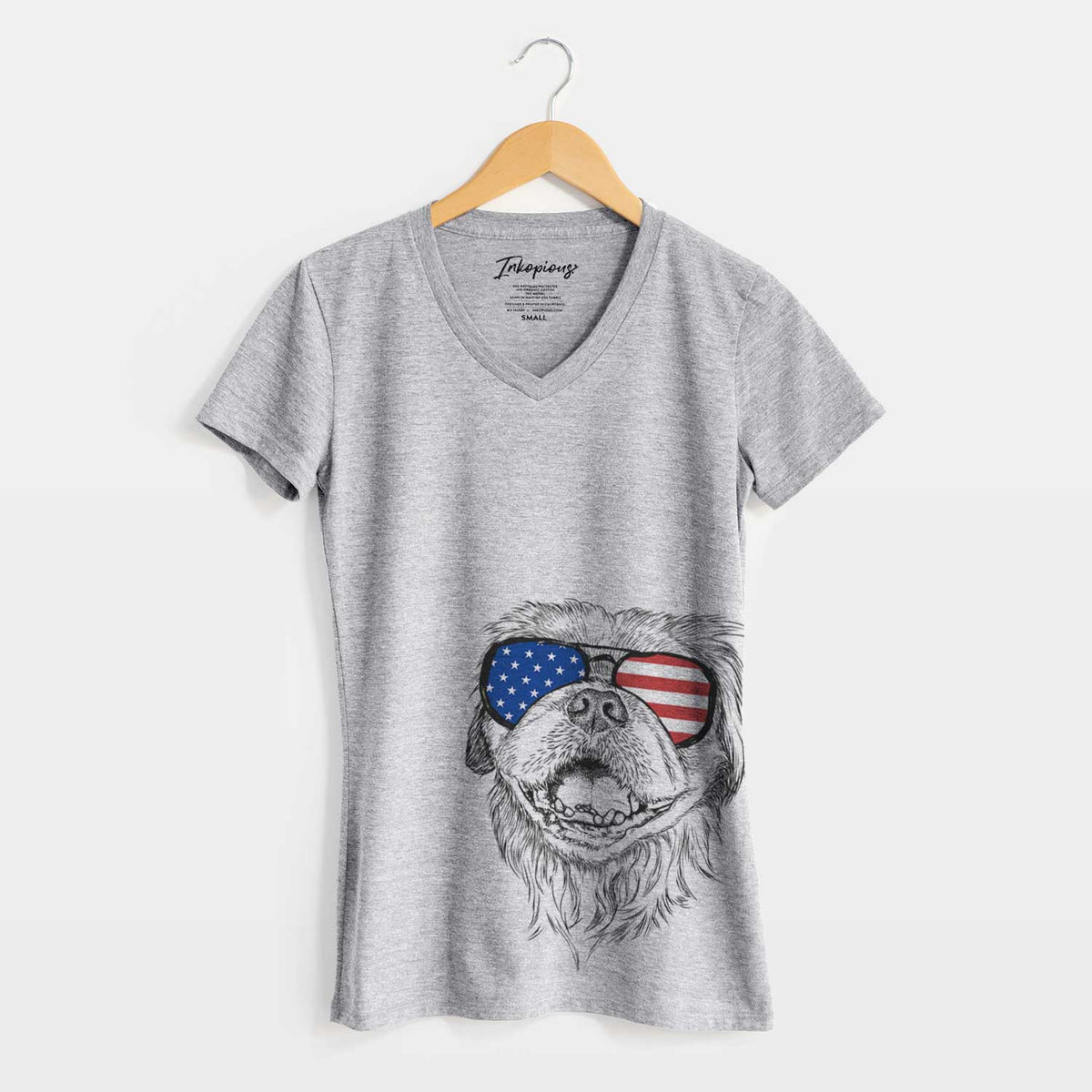 USA Wally the Pekingese - Women's Perfect V-neck Shirt