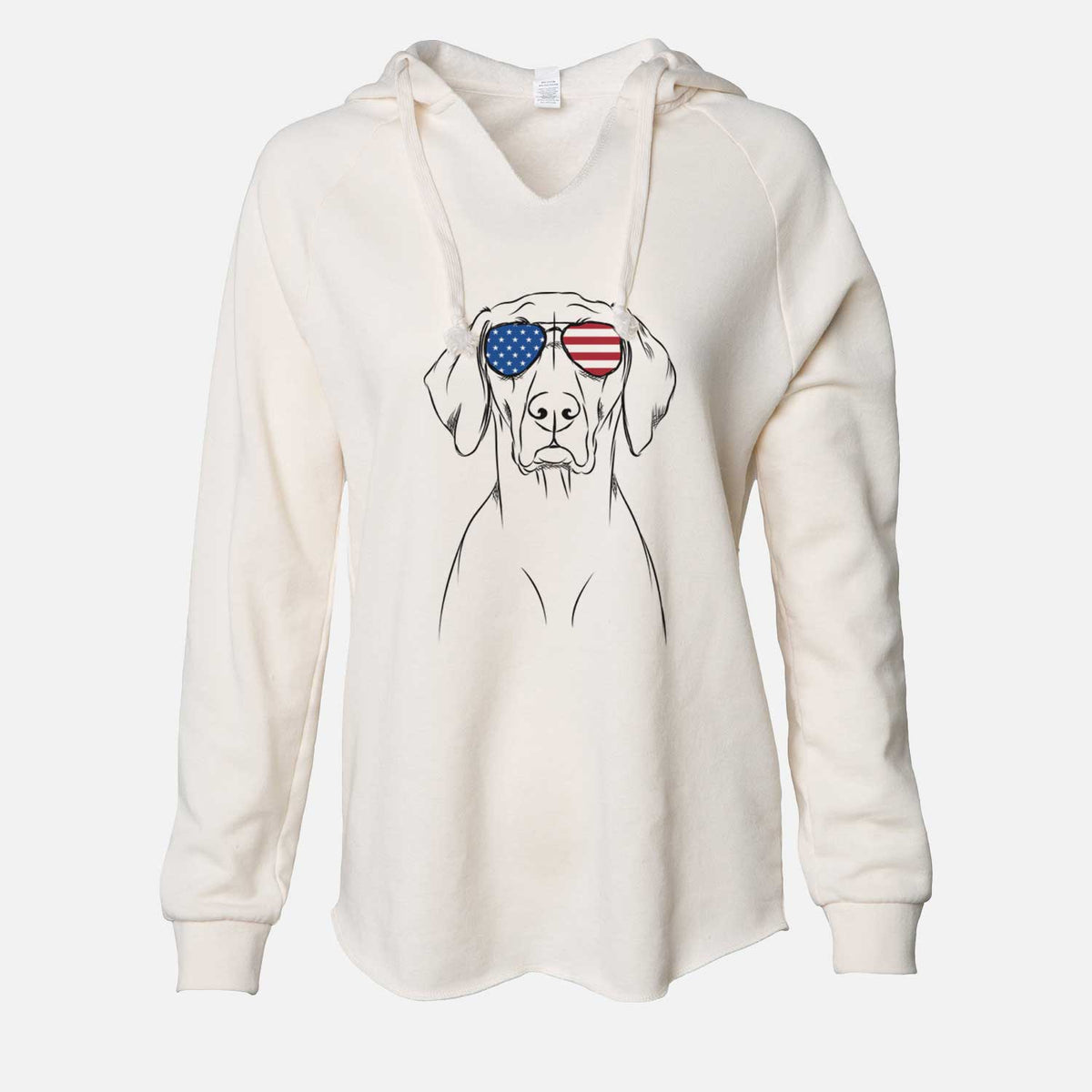 USA Walter the Weimaraner - Cali Wave Hooded Sweatshirt