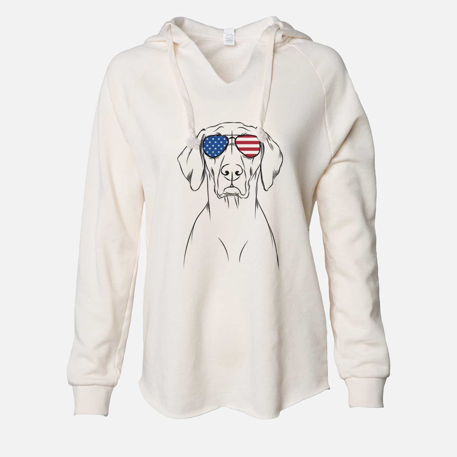 USA Walter the Weimaraner - Cali Wave Hooded Sweatshirt