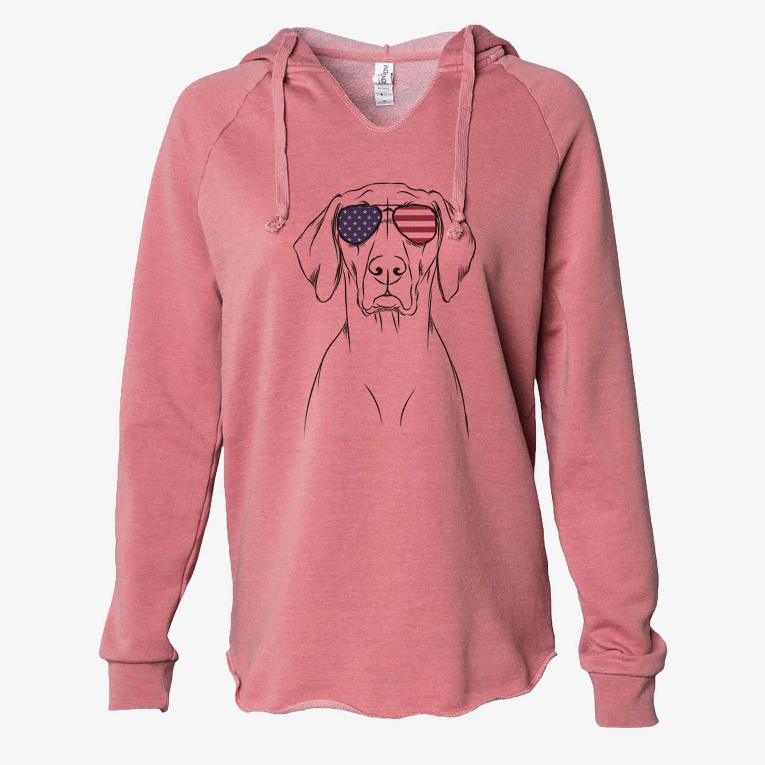 USA Walter the Weimaraner - Cali Wave Hooded Sweatshirt
