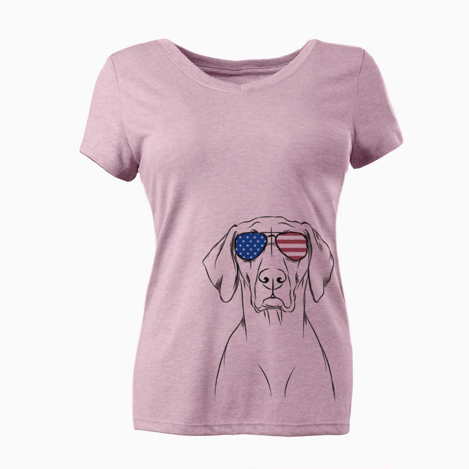 USA Walter the Weimaraner - Women's Perfect V-neck Shirt