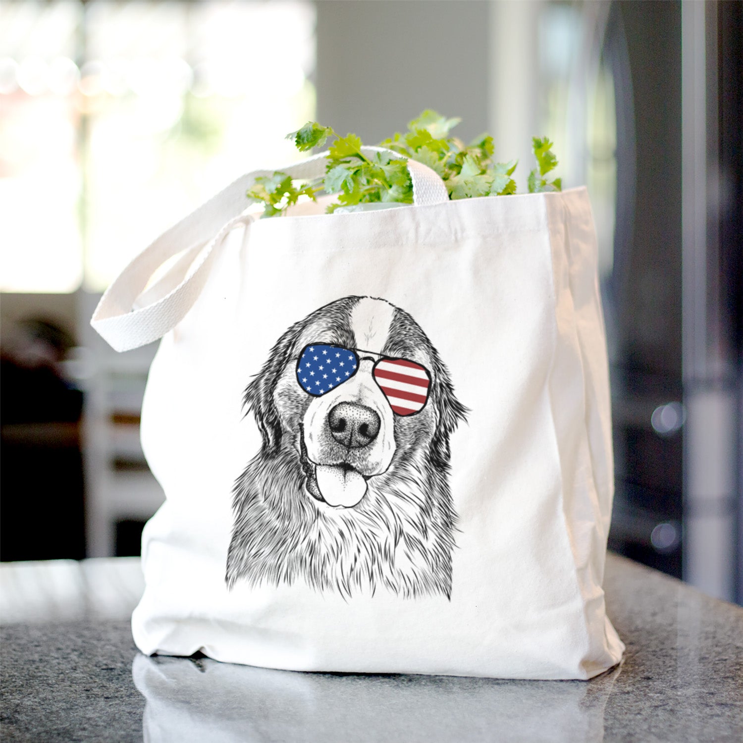 Walter the Bernese Mountain Dog Mix - Tote Bag