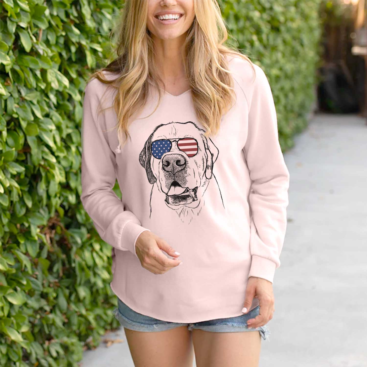 USA Wendy the Saint Bernard - Cali Wave Hooded Sweatshirt