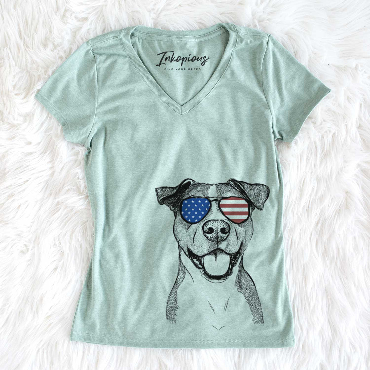 USA Wendy the Mixed Breed - Women's Perfect V-neck Shirt