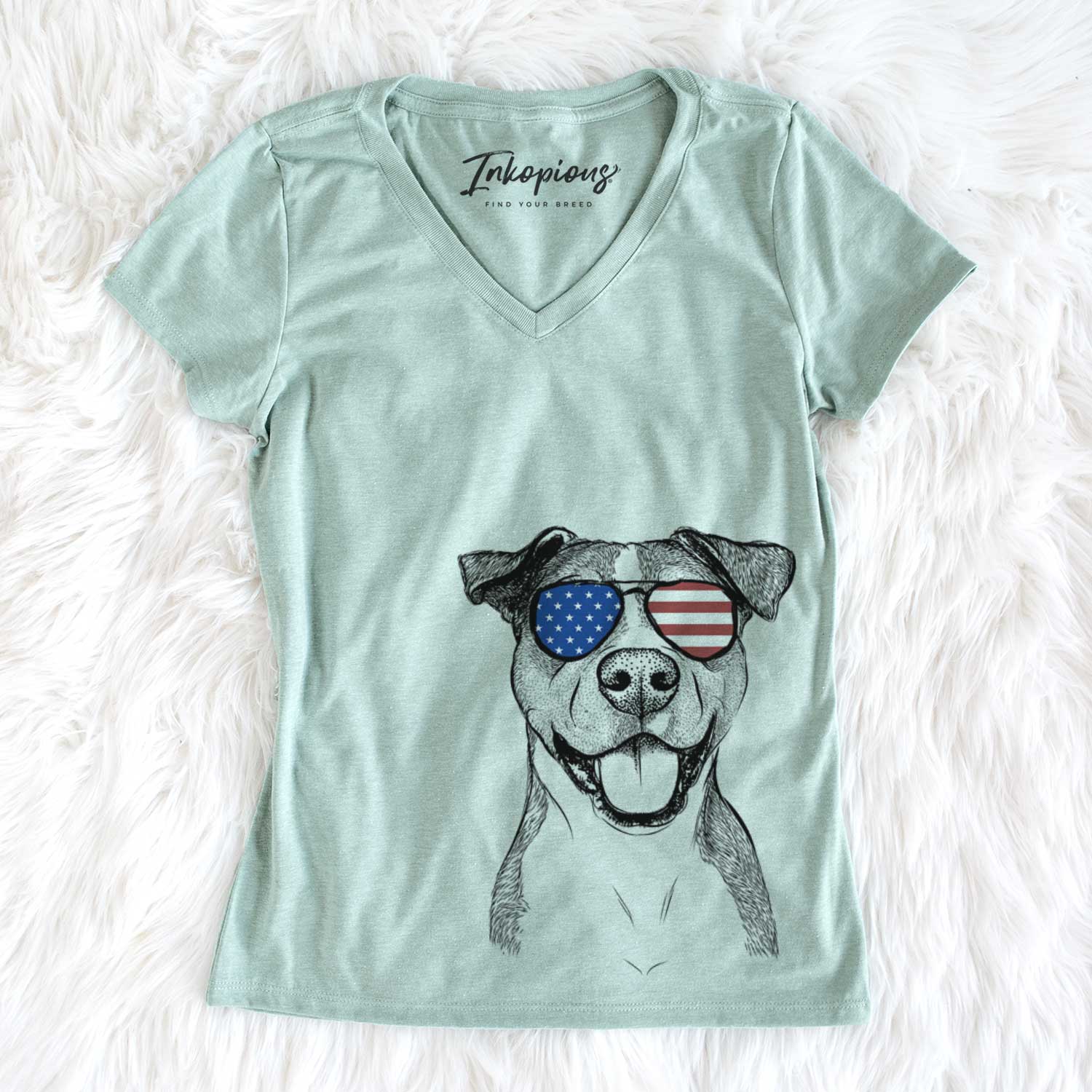 USA Wendy the Mixed Breed - Women's Perfect V-neck Shirt
