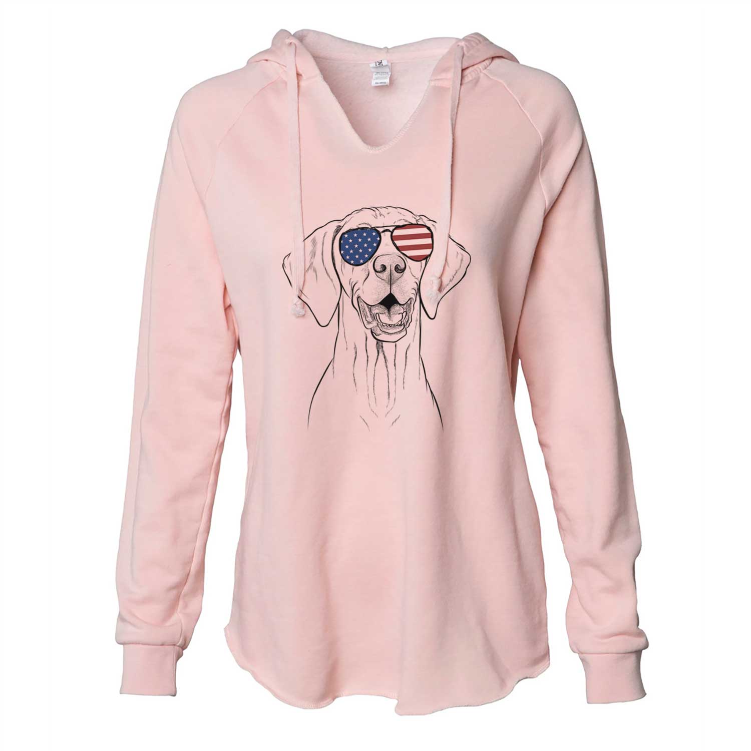 USA Wesley the Vizsla - Cali Wave Hooded Sweatshirt