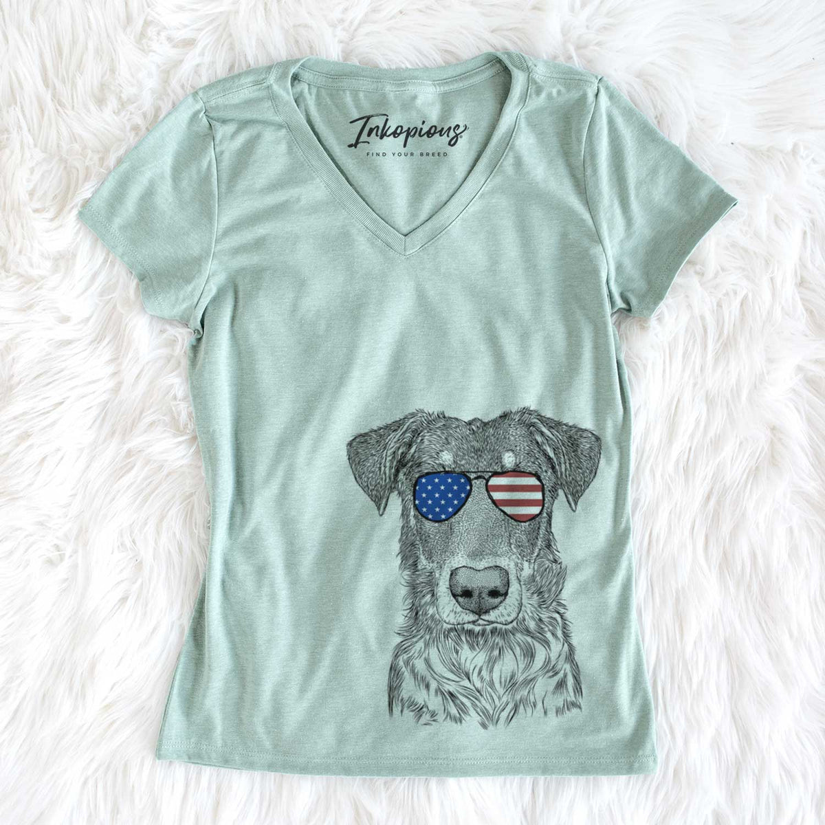 USA Wesson the Beauceron - Women's Perfect V-neck Shirt