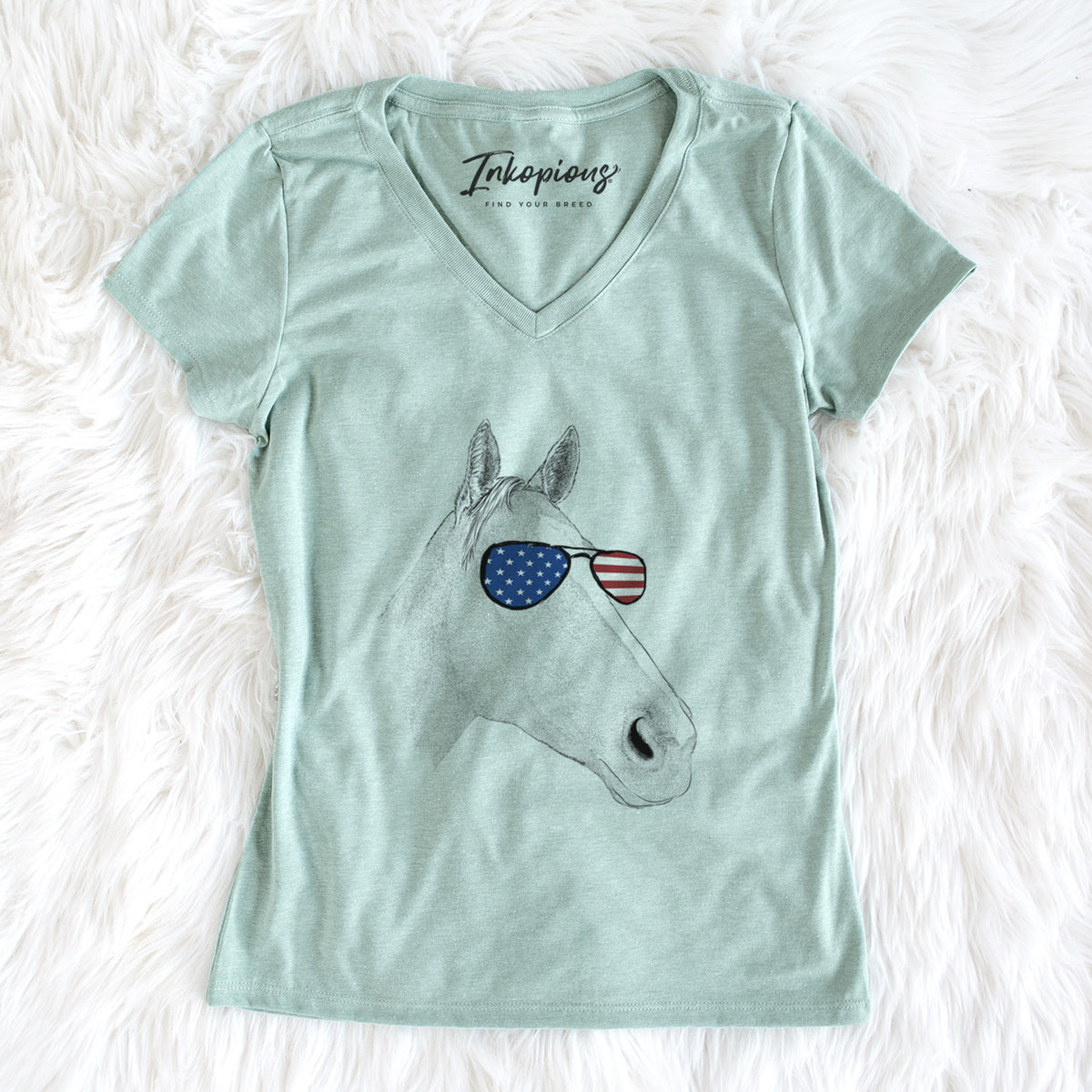 USA Westley the Horse - Women's Perfect V-neck Shirt