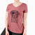 USA Whiskey the Chocolate Lab - Women's Perfect V-neck Shirt