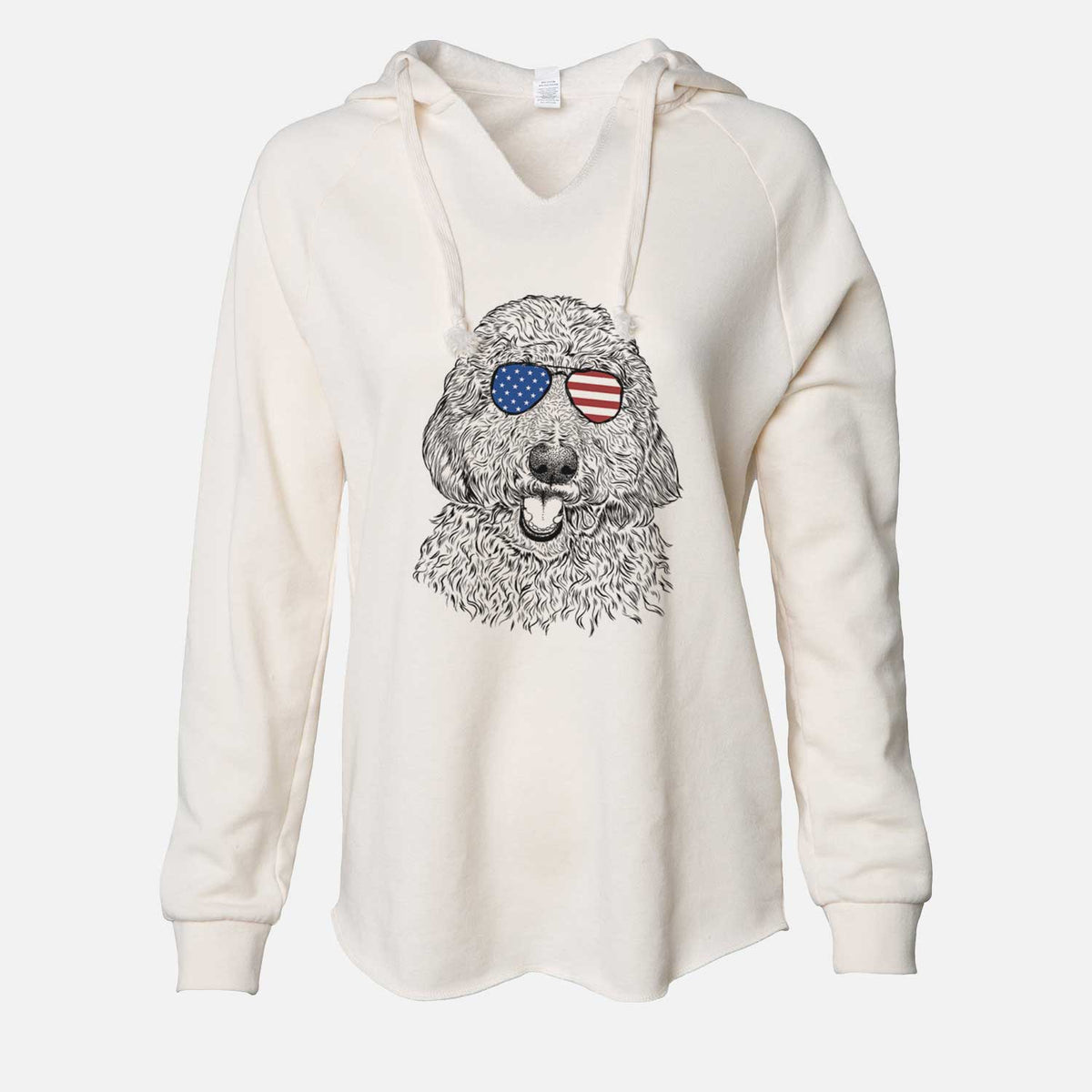USA Whisper the Goldendoodle - Cali Wave Hooded Sweatshirt