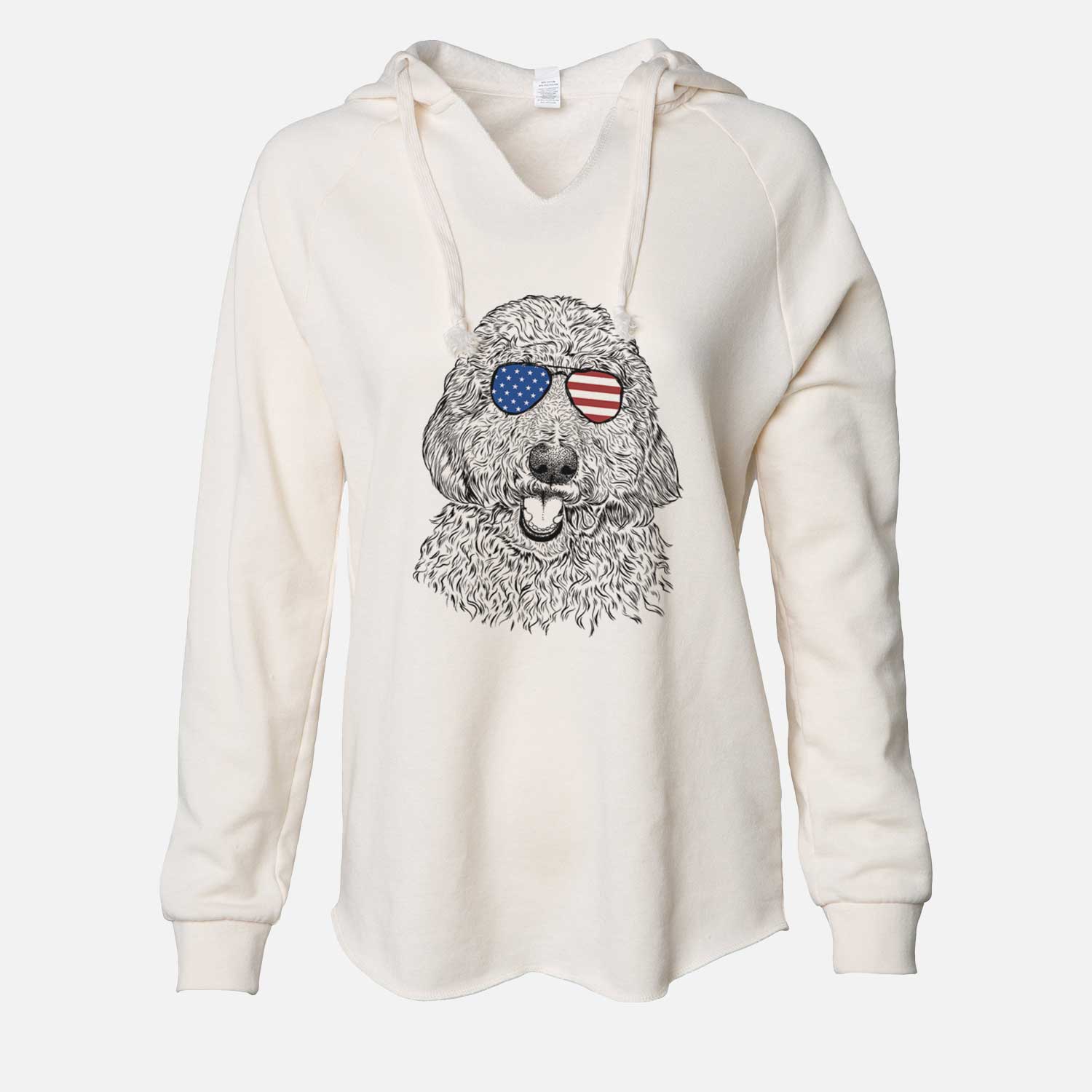 USA Whisper the Goldendoodle - Cali Wave Hooded Sweatshirt