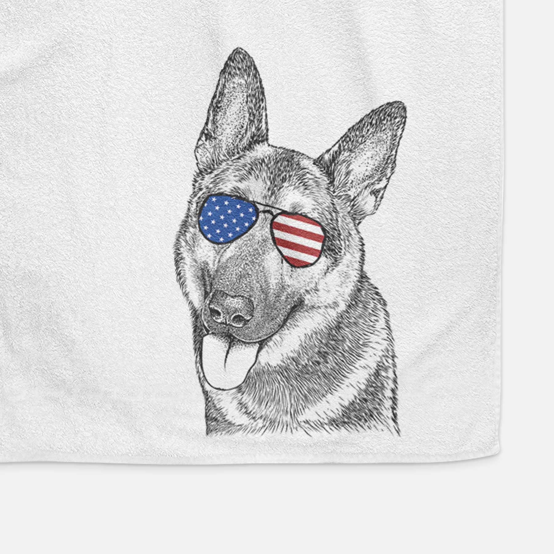 Whitaker the German Shepherd Decorative Hand Towel