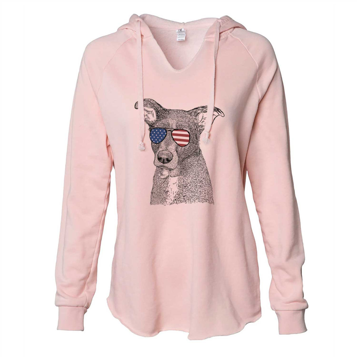 USA Wilbur the Shepherd Mix - Cali Wave Hooded Sweatshirt