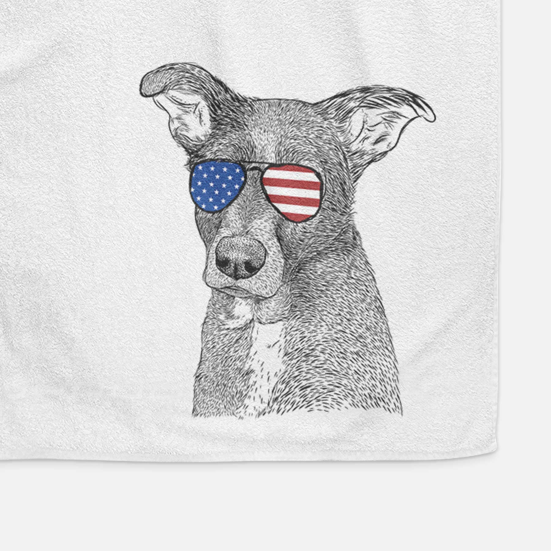 Wilbur the Shepherd Mix Decorative Hand Towel