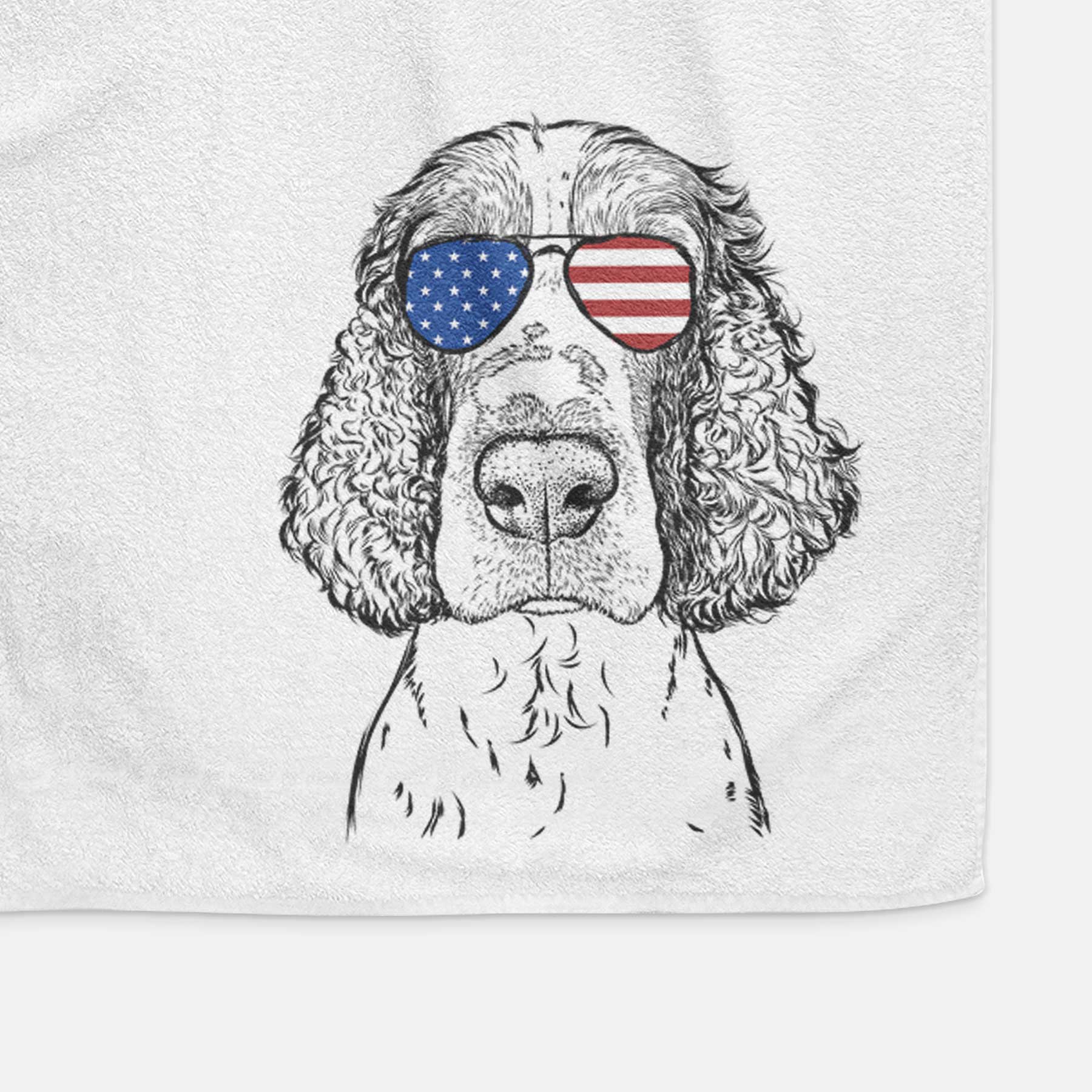 Wilbur the English Springer Spaniel Decorative Hand Towel