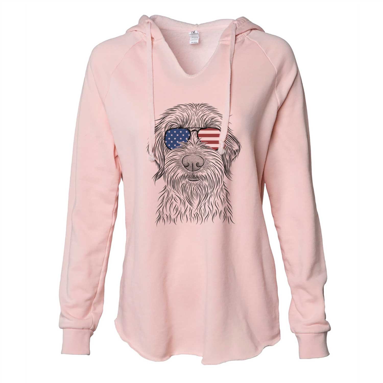 USA Wilkins the Wirehaired Pointing Griffon - Cali Wave Hooded Sweatshirt