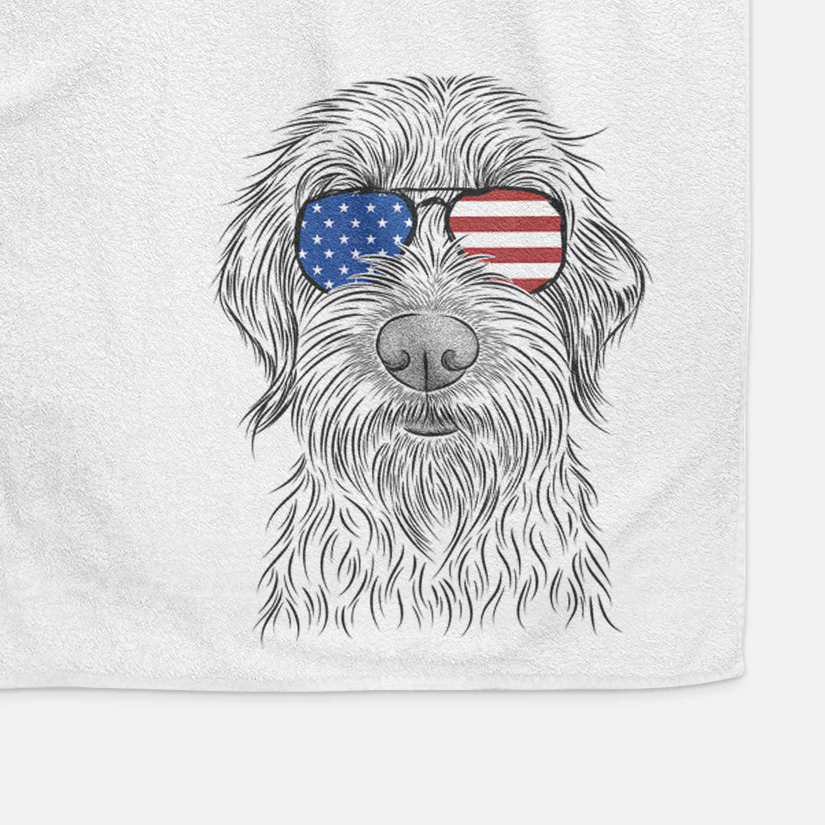 Wilkins the Wirehaired Pointing Griffon Decorative Hand Towel