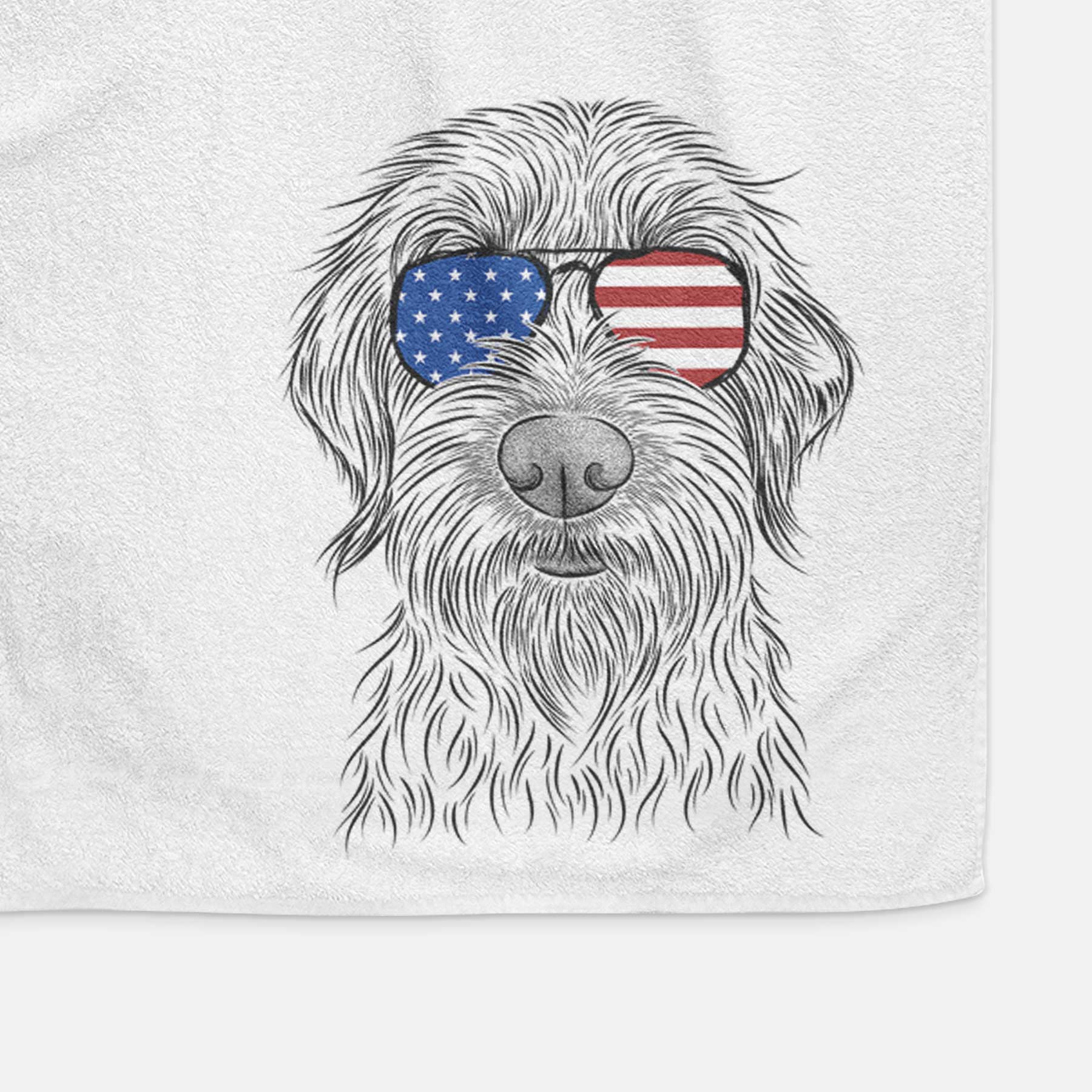 Wilkins the Wirehaired Pointing Griffon Decorative Hand Towel