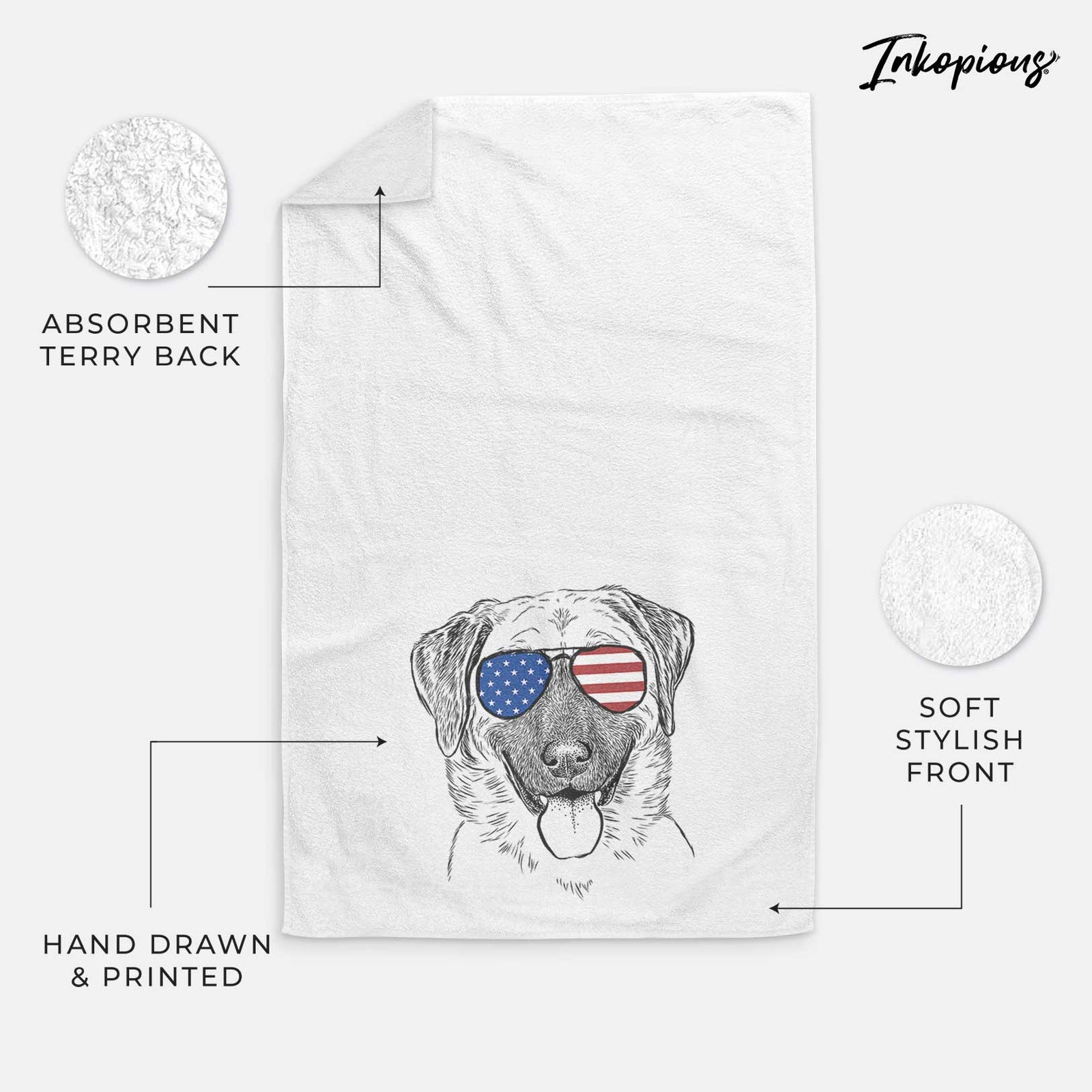 Willow the Anatolian Shepherd Decorative Hand Towel